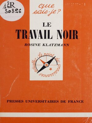 cover image of Le Travail noir